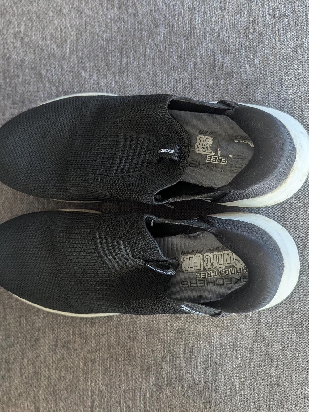 Skechers Men’s Black Slip-On Athletic Sneakers